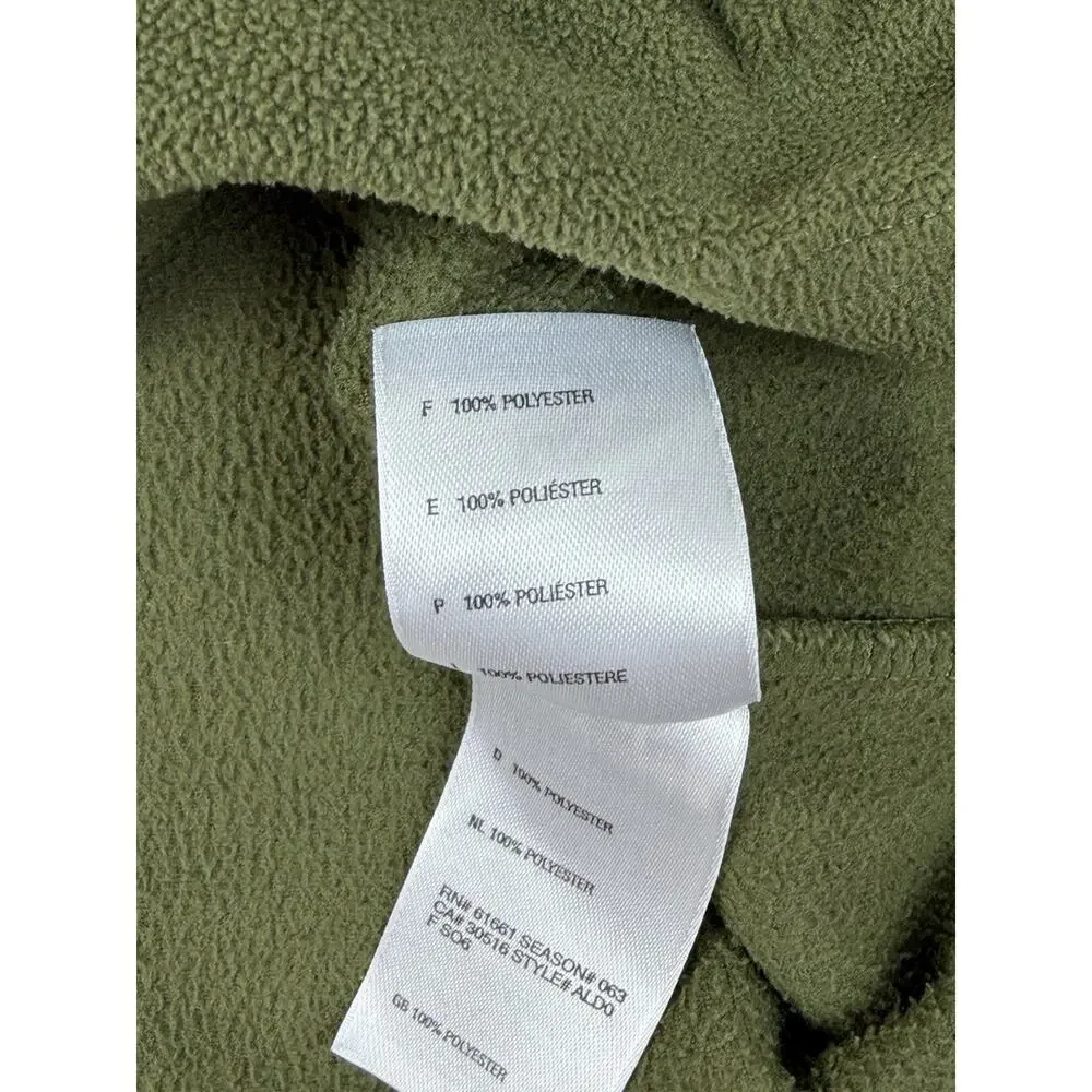 The North Face TKA 100 Mens Large Green Fleece 1/4 Zip Pullover Jacket